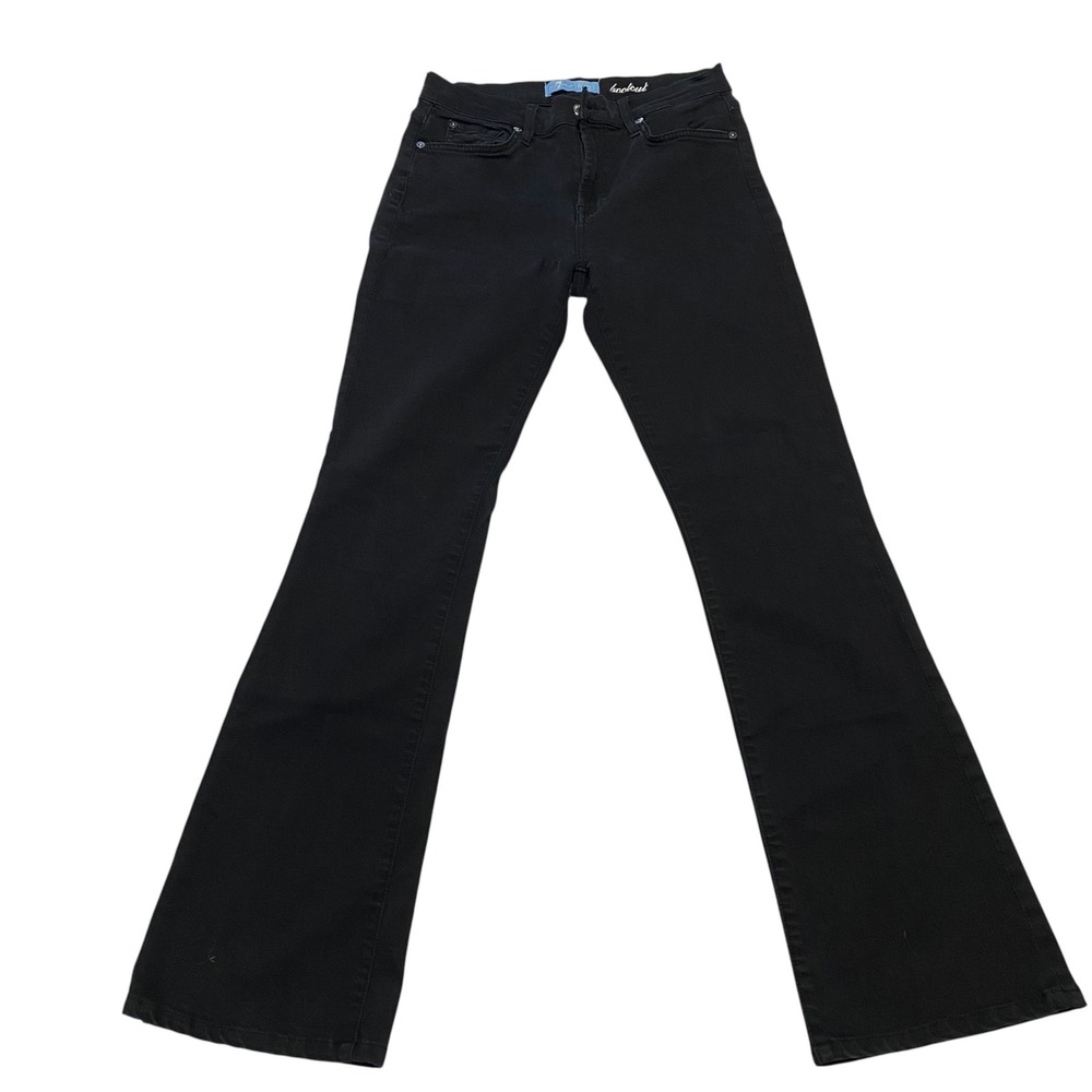 7 For All Mankind b(air) Bootcut Jeans Black Womens Stretch Denim Flare Size 27